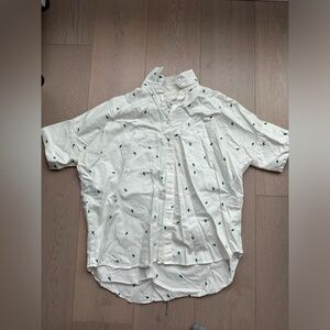 Madewell Cactus Print Button Down Shirt